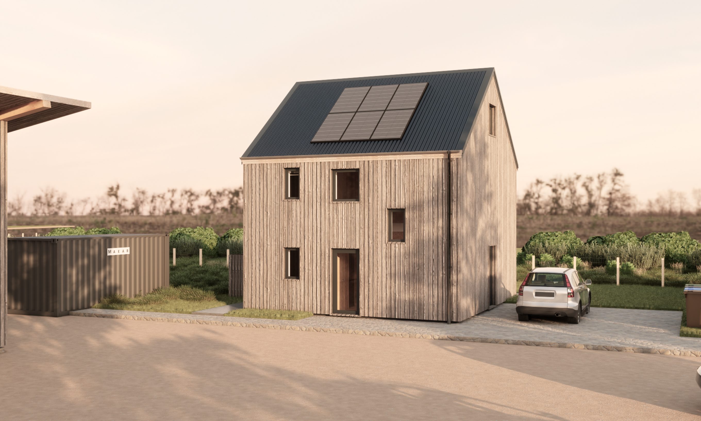 CAD Prototype Home close up external